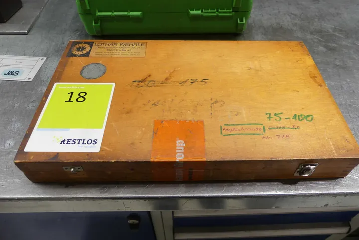 Hoffmann Garant - Bügelmessschraube, mit Koffer, 75-100mm 0,01mm